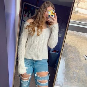 Aeropostale Cream Sweater